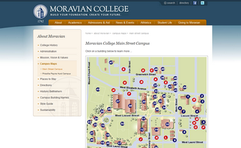 Maps of Moravian College