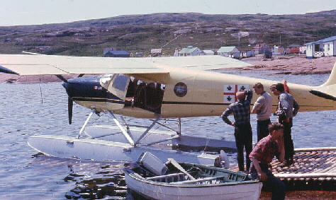 airplane in Mutton Bay