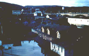 View to south from bridge, 1955