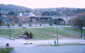 view south from bridge, 2000