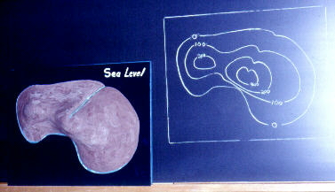 island model adjacent to map