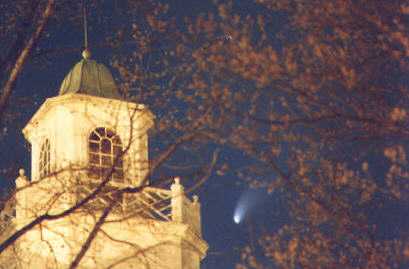comet over Colonial Hall
