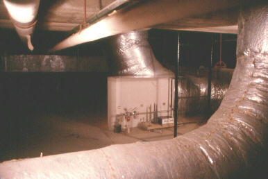 seismometer in basement beneath classroom