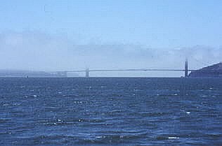 Advection fog in San Francisco, CA