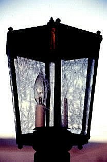 Frost on lantern