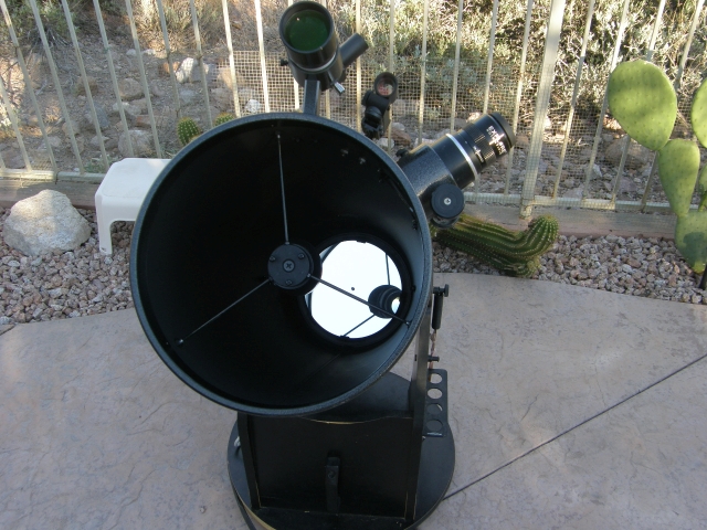 View down telescope tube.